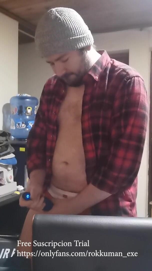 Rokkuman: Jävla ficklampa solo kuk cumshot ryck