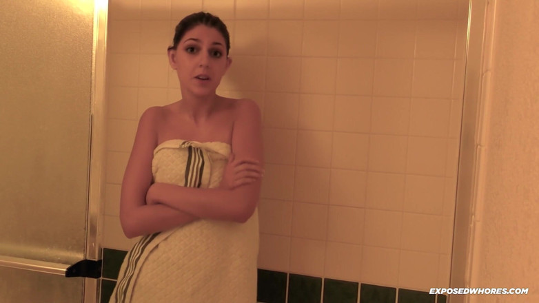 Exposed Whores Media: Miranda Miller Blows Stepdaddy in the Shower