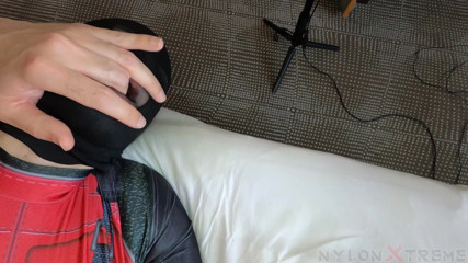 Nylon Xtreme: POV Nora Fox fuck with Blue pantyhose