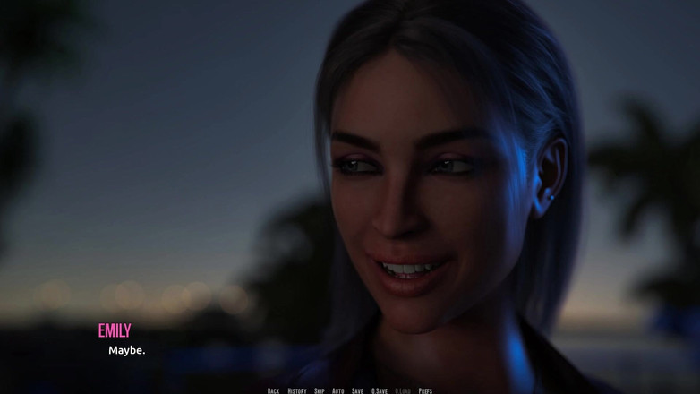 3D Cartoon Porn: 多米诺骨牌海滩 2：Jhon 与艾米丽的命运之夜散步