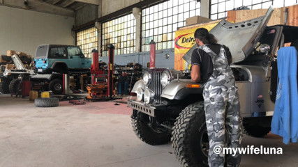 My Wife Luna: The mechanic has a huge cock