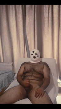 Hairy Masculine Man 2 Times Cum