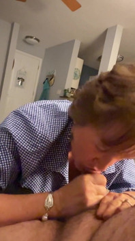Val Sucks Her Boy Toy's Cock