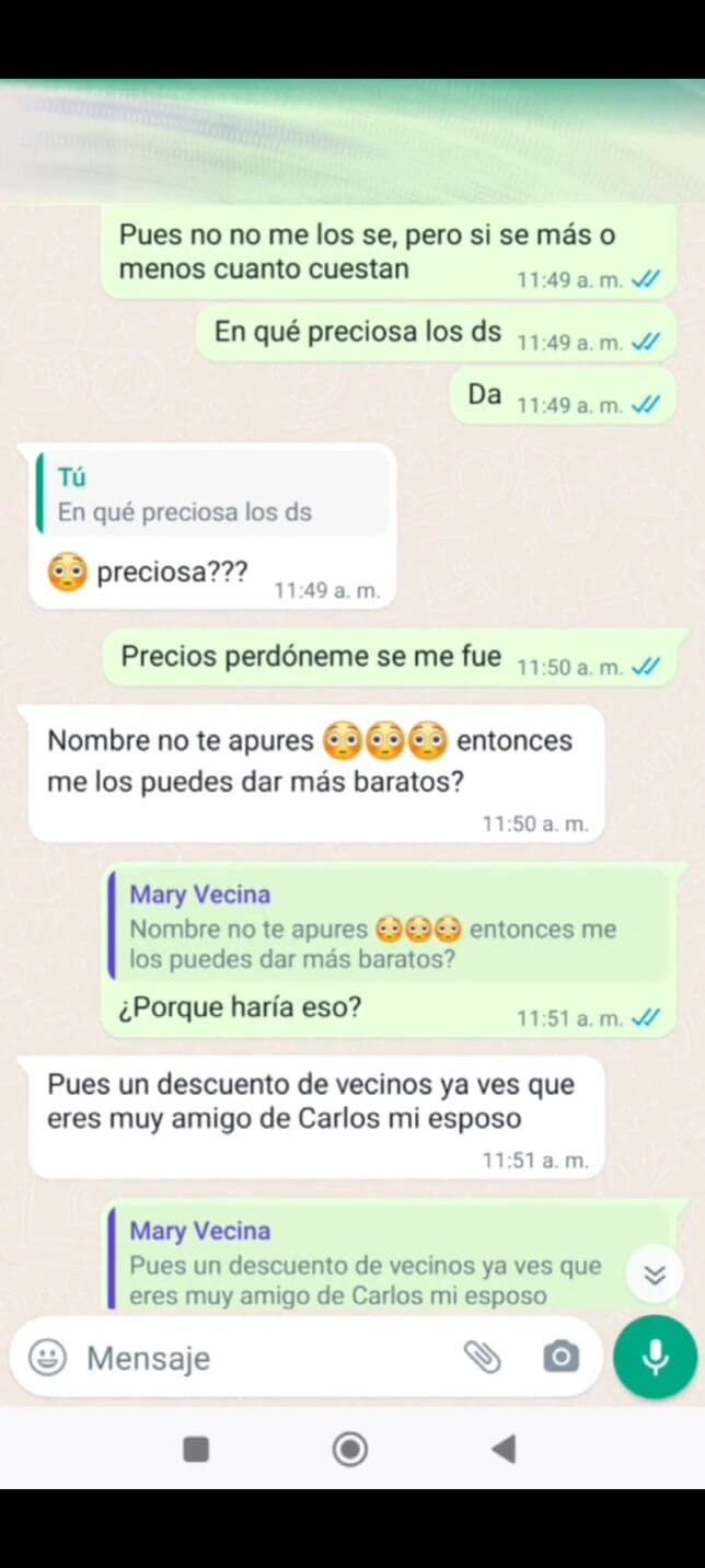 Mexicasero: Mme Mary m’envoie encore un message et je filme sous...