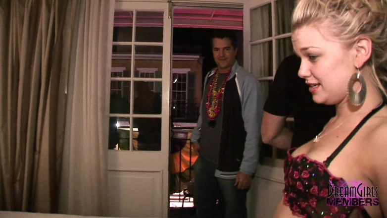 Dream Girls: Wild pussy party in our room at Mardi Gras