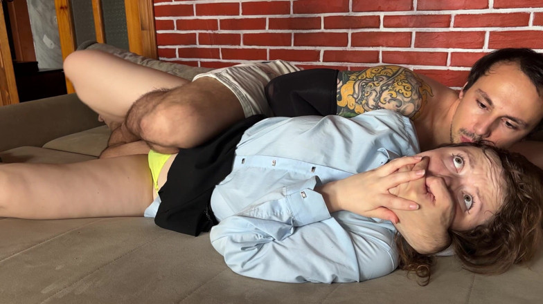 Spacenintenda: Kissen-zu-gesicht-fantasy-wrestling - er dehnt mich hart