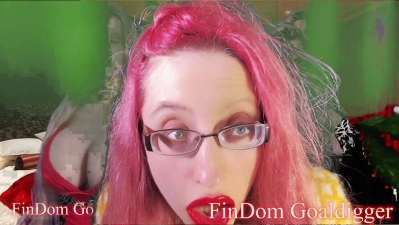 FinDom Goaldigger: Transformasi bibir besar oren
