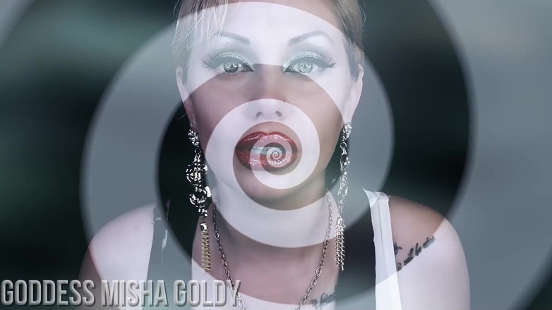 Goddess Misha Goldy: 私はあなたの新しいゲイの心にチンポしゃぶりと精液を飲み込むトリガーを移植します!