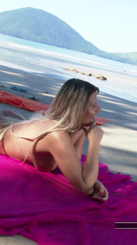 Blonde on the Beach: See This Mackerel Taking Cock in the Ass and Milk in the Face