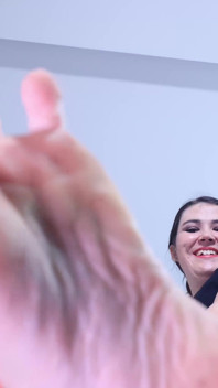 Giantess Friends with Huge Feet Size 45 and 42