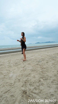 Sexy Tight Black Dress and Beauty Chill