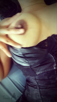 Huge Tits with Big Brown Nipples of a Goth Girl