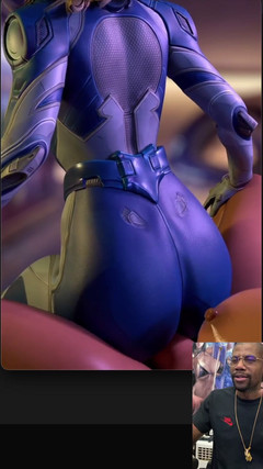 L6RD7BLU3 FUTA: Sue Storm трахает бедра трансгендерного члена и получает анальный трах в то время как получает камшот на лицо