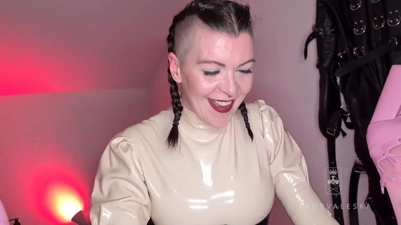 Lady Valeska: Pegging Panty Gagged Sissy