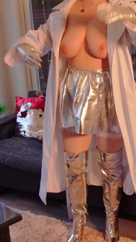 JOI Jerk off Instructions. Otk Boots, Leather Gloves, Masturbation in Pvc Coat!