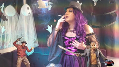 HollyCox: Halloween Holly Smoking and Having Fun