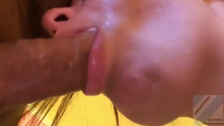 Argentina Latina Amateurs: हॉट शौकिया लैटिना Vero लंड चुसाई और गांड में वीर्य