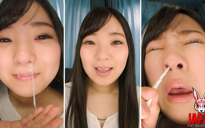 Japan Fetish Fusion: Nose Observation &amp; Sneezing Nasal Discharge - Airu Hashino