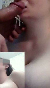 Homemade Cum in Mouth and Lips. Cumslut Opens Mouth Wider for Tasty Cum.
