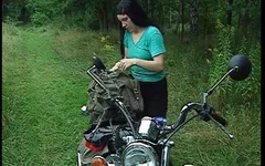 Biker-traum Alexis Macht Ein Fotoshooting - Biker Dream Alexis Is Doing a Photo Shoot