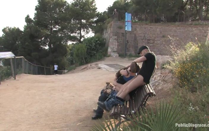 Public Disgrace by Kink: Alina Rose se fait baiser par deux mecs en public
