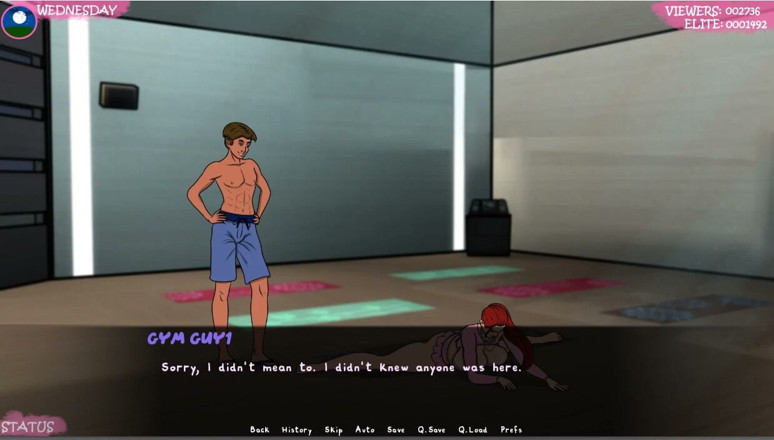 XXX Games Bunk: Sexig träning i gymmet topless och avslöjande kläder