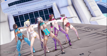 3D-Hentai Games: Red velvet - roter geschmack striptease dva Mercy Pharah Mei Symmetra...