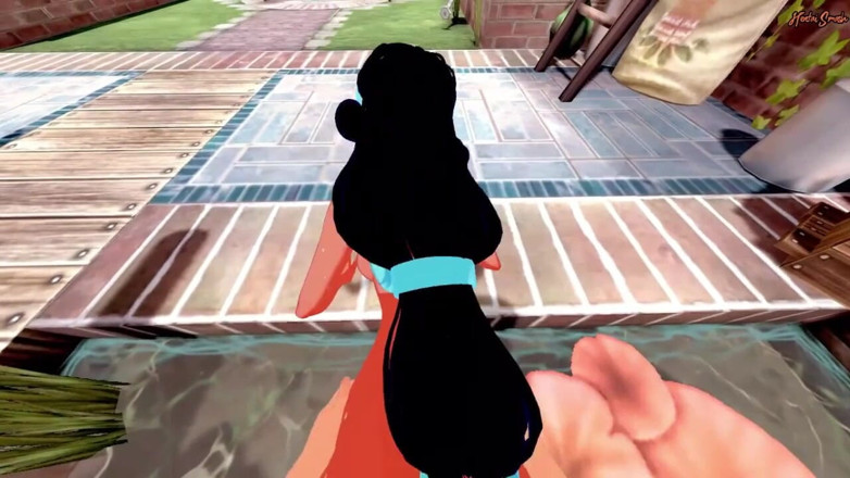 Hentai Smash: La princesse Jasmine avale ton sperme et se fait baiser...