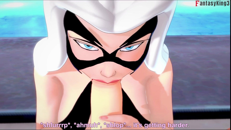 Fantasy king: Felicia Hardy, chat noir, pipe en bikini - Marvel