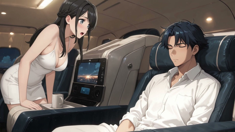Delulu: Si masturba sull'aereo e poi sega l'uomo bollente un