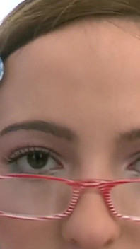 Dirty Glasses Scene-2 skinny Brunette Teen Larissa Loves to Fuck with Glasses on
