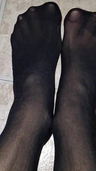 Sexy in Knee High Black Nylons