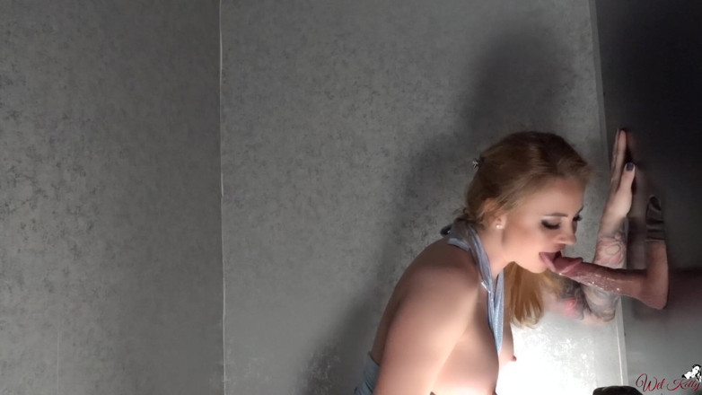 Wet Kelly: Fucking a Stranger Through Glory Hole