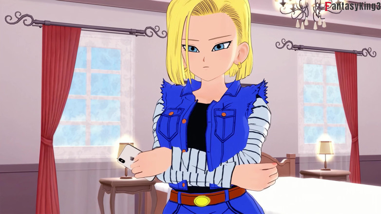 Fantasy king: Kame Roshi bir iyilik karşılığında Android 18'e yardım sunuyor - dragon ball...