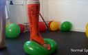 Just Elocin: Estallar globos en una pierna fundida