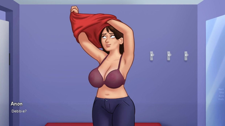 XXX Games Bunk: Summertime saga - gameplay - gioco di ruolo - Debbie indossa un bikini
