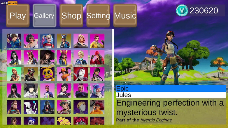 LewdArcade: Forthub Sex Scence Gallery Collection Part 05 Fortnite Parody Porn Game...