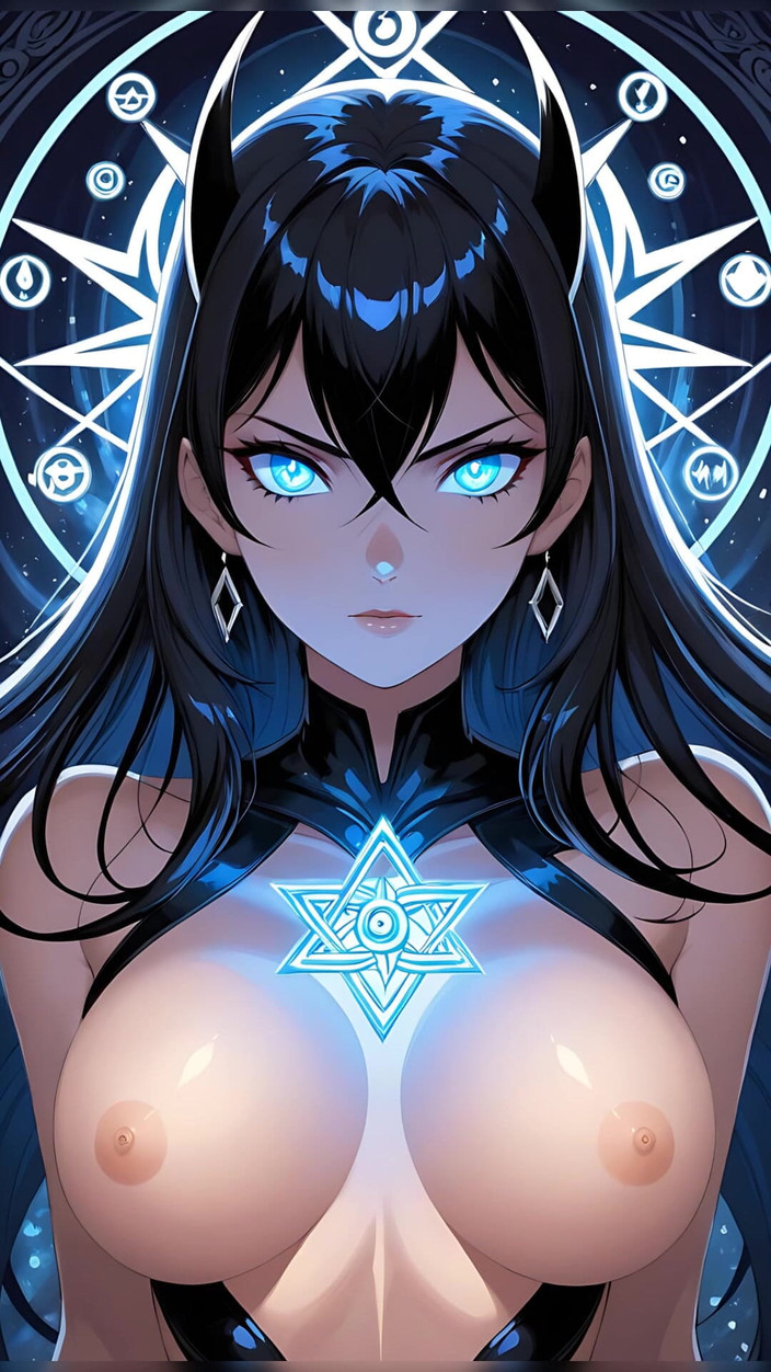 LustRender: Naakte Mystica Sluier magische gloed diavoorstelling