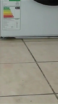 Laundry in Highheels Doing Laundry in Denim Shorts and Pointy Stilettos