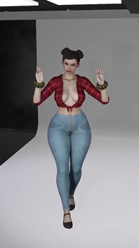 Chun Li Šťastný taneční konkurz