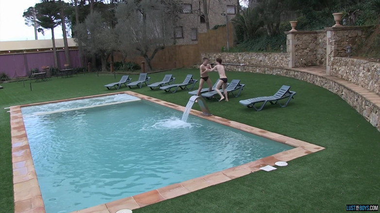 Lust for boys: Pool Boy Boners in the Sun