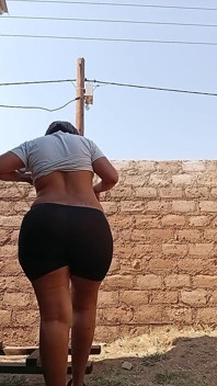 Full Body, Outdoor Flashing...