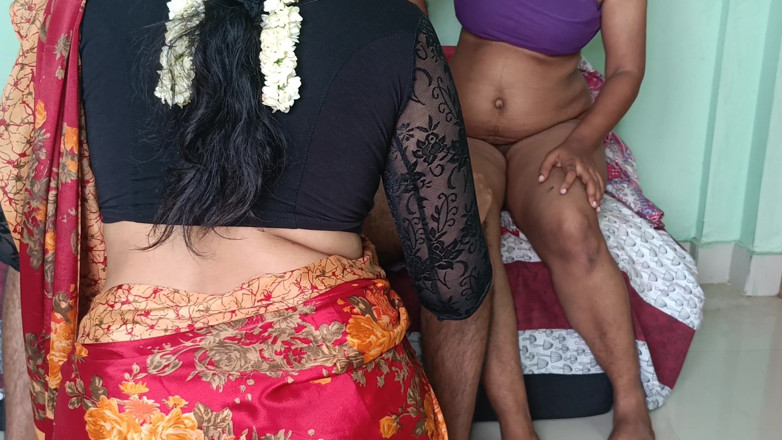 Inba: Pasutri yang baru nikah lagi asik seks threesome hot
