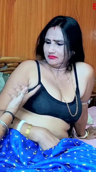 A Hot Boy Fucked Her StepMom When She Working in the Bed Room