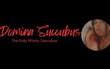Domina Succubus: In abito di pizzo rosso giocando con la mia figa