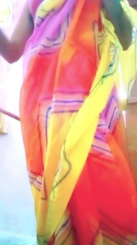Indian Gay Crossdresser in Rainbow Saree Making Pride for Lgbt XXX