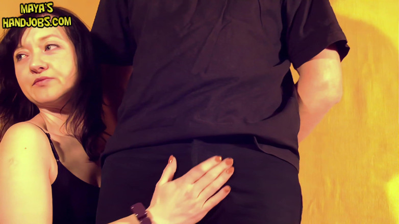 Mayashandjobs: Exhausting his cock with 4 cumshots in a row