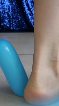 Smushed Harshly by My Classy Bare Feet in Red Toenail Polish Ita