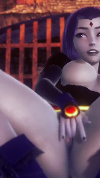 Raven Se Caresse Et Se Doigte La Chatte - Porno Titans