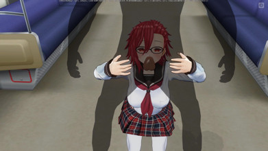 3D HENTAI College girl sucks a big dick in a subway car